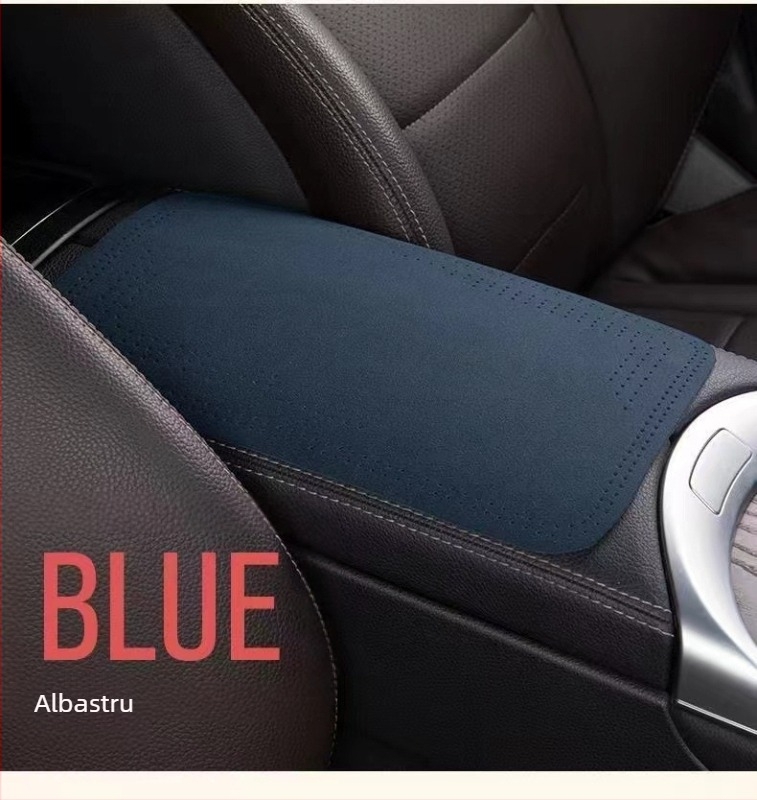 Husă pentru cotieră auto din catifea, potrivire universală, personalizabilă