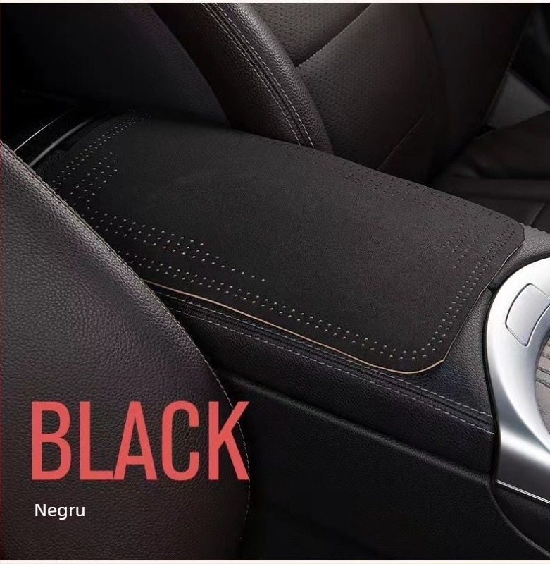 Husă pentru cotieră auto din catifea, potrivire universală, personalizabilă
