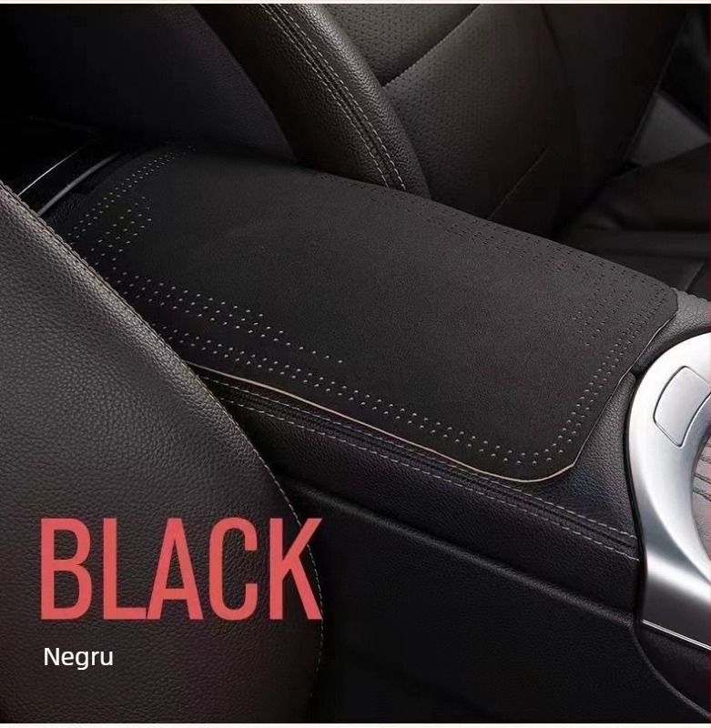 Husă pentru cotieră auto din catifea, potrivire universală, personalizabilă
