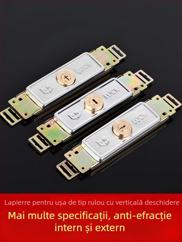 Încuietoare pentru uși rulante, rotativă unghiulară, oțel inoxidabil, pentru uși de intrare, model TJ0918J003, cu cheie