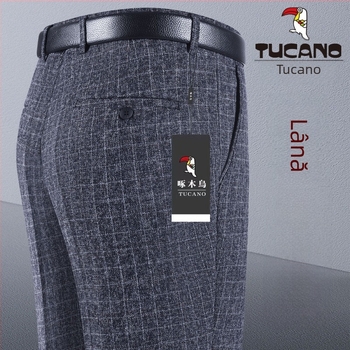 Pantaloni bărbați, croială dreaptă, bumbac, toamnă 2025