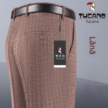 Pantaloni bărbați, croială dreaptă, bumbac, toamnă 2025