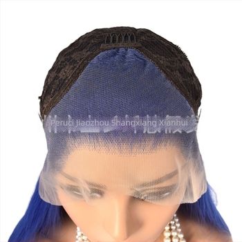 Perucă pentru cosplay, dantelă frontală, lungime scurtă, fibre rezistente la căldură, țesut manual