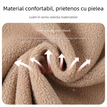 Pantaloni de iarnă pentru femei, talie înaltă, drepti, largi, 2025