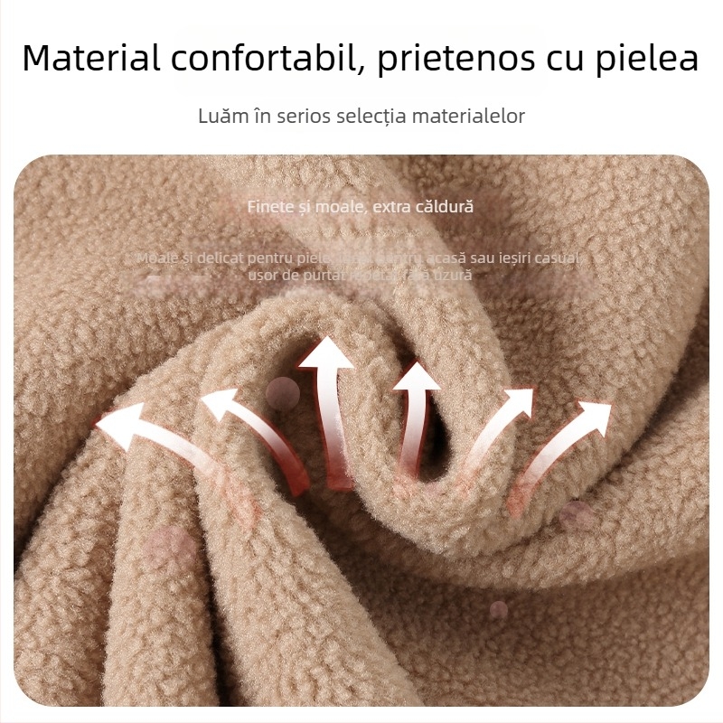 Pantaloni de iarnă pentru femei, talie înaltă, drepti, largi, 2025