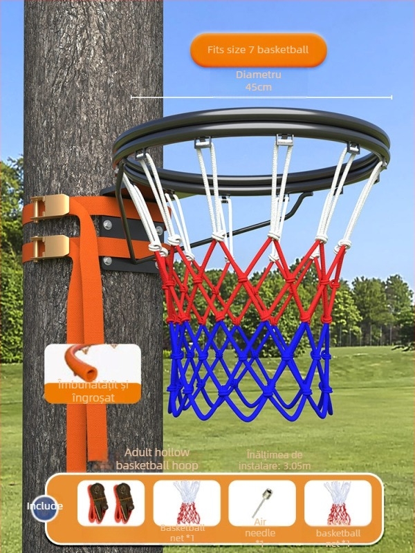 Suport pentru coș de baschet cu panou, oțel inoxidabil, montaj snap-on, portabil pentru uz rezidențial și parcuri