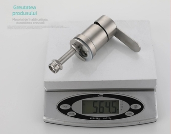 Robinet pentru masă de șampon – 304 oțel inoxidabil, modelul 10578811, robinet electric cu apă caldă, tip monobloc, certificat CE