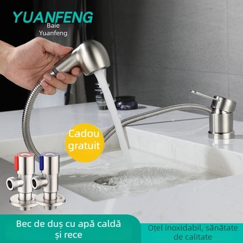 Robinet pentru masă de șampon – 304 oțel inoxidabil, modelul 10578811, robinet electric cu apă caldă, tip monobloc, certificat CE