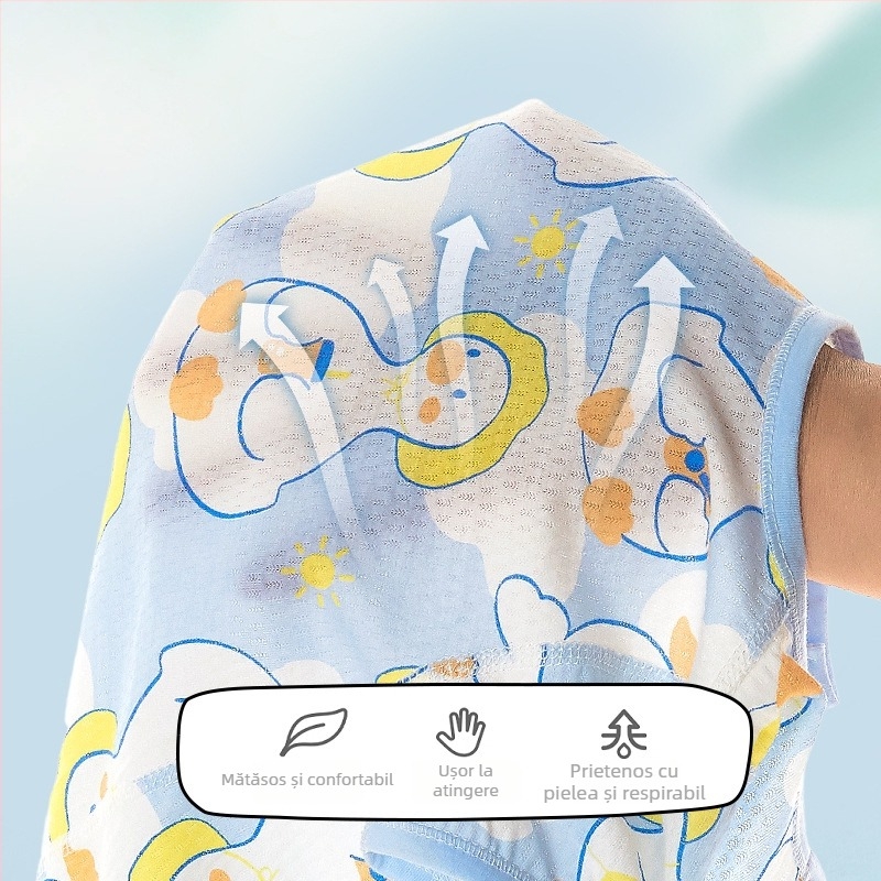 Salopetă din bumbac pentru bebeluși, mâneci scurte, 100% bumbac, material de vară ușor, închidere frontală cu nasturi