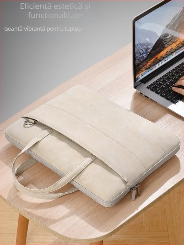 Geantă pentru laptop din PU, rezistentă la uzură, stil portofoliu, căptușeală poliester, Coolby