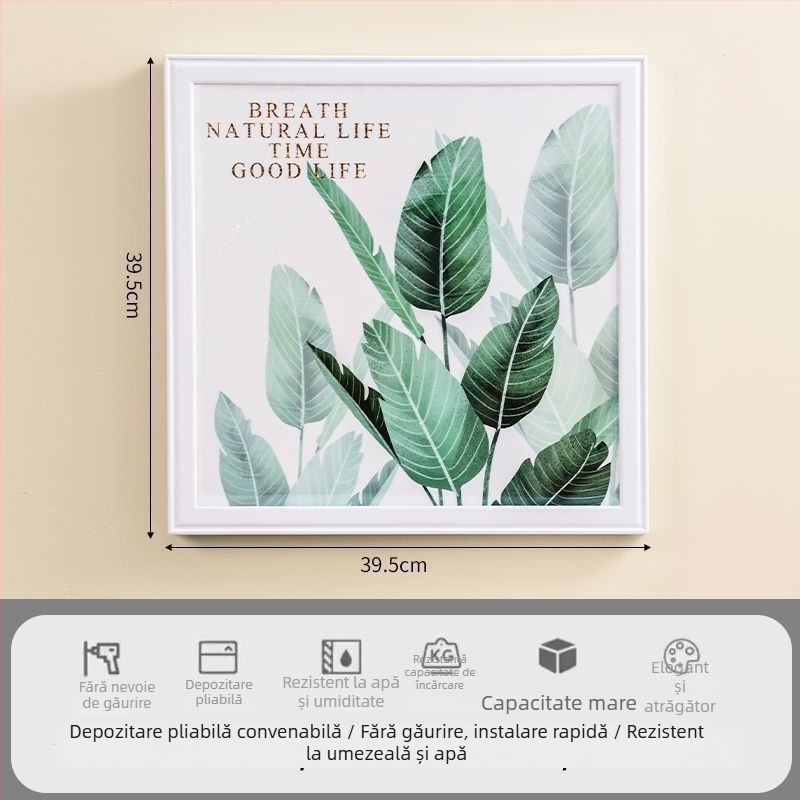 Raft de depozitare pentru baie - impermeabil, pliabil, 1 nivel, din plastic, încărcare 1–5 kg