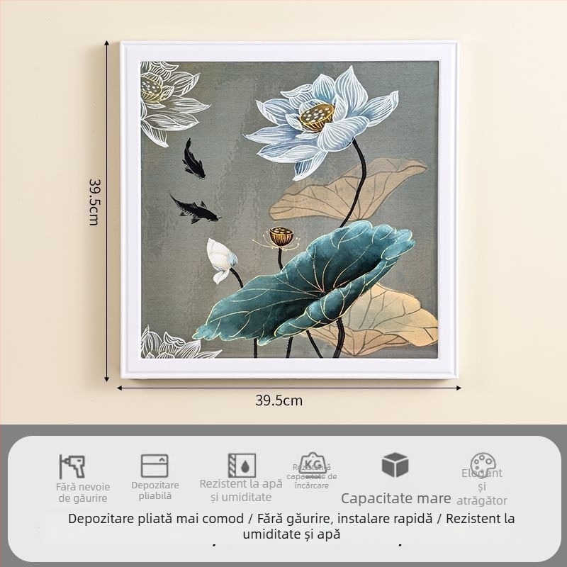 Raft de depozitare pentru baie - impermeabil, pliabil, 1 nivel, din plastic, încărcare 1–5 kg