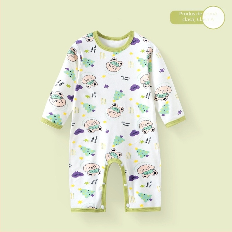 Salopetă pentru nou-născuți cu mâneci lungi, Derong 95% poliester, pentru primăvară și toamnă