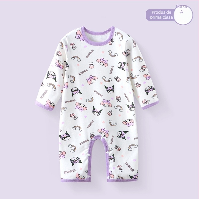 Salopetă pentru nou-născuți cu mâneci lungi, Derong 95% poliester, pentru primăvară și toamnă