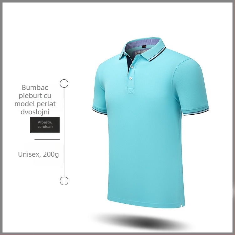 Tricou polo – stil lejer, mânecă scurtă, croială lejeră, bumbac (58%)