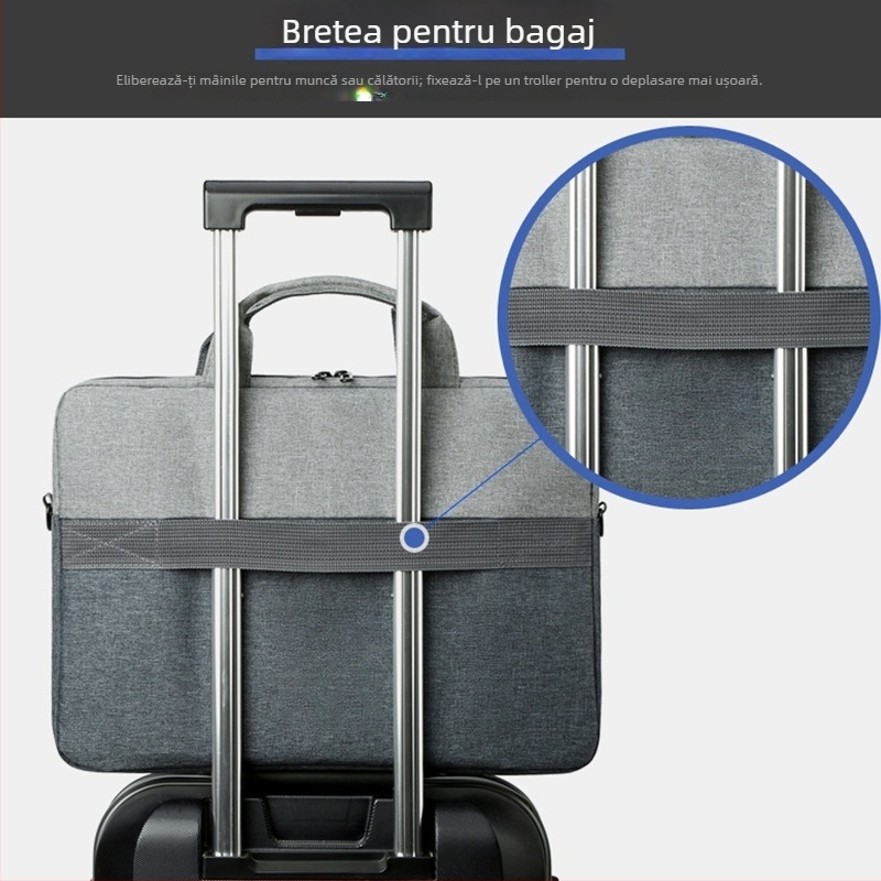 Geantă pentru laptop impermeabilă, material Oxford, sezonul de vară 2023, stil business elite, căptușeală din poliester