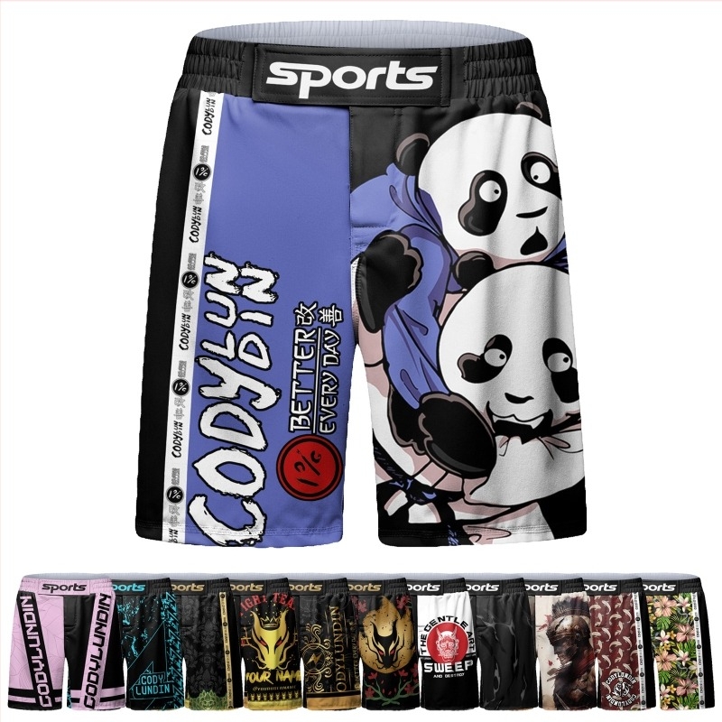 Șorturi sport pentru bărbați pentru antrenament – uscare rapidă, croială strânsă, elasticitate înaltă, material poliester-Lycra.