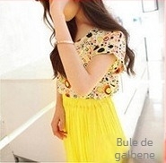 Bluza din chiffon pentru femei, imprimeu, croială lejeră, mâneci tip aripă, guler rotund, top de vară, lungime 50–65 cm