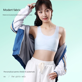 Vestă pentru fete – material nylon, cupă 1/2, cupă subțire modelată cu burete, bretele duble fixe, căptușeală din viscose 90–95%