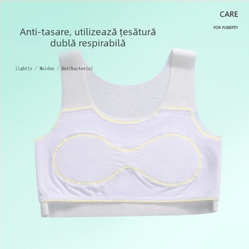 Vestă pentru fete – material nylon, cupă 1/2, cupă subțire modelată cu burete, bretele duble fixe, căptușeală din viscose 90–95%