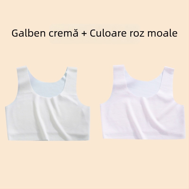 Vestă pentru fete – material nylon, cupă 1/2, cupă subțire modelată cu burete, bretele duble fixe, căptușeală din viscose 90–95%