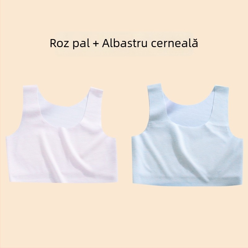 Vestă pentru fete – material nylon, cupă 1/2, cupă subțire modelată cu burete, bretele duble fixe, căptușeală din viscose 90–95%