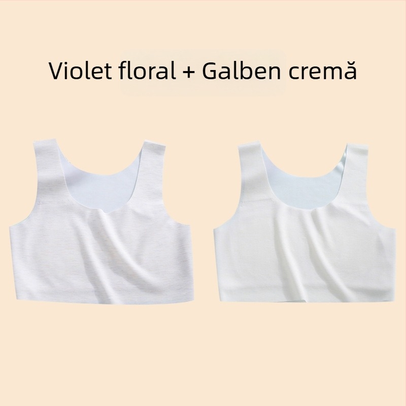 Vestă pentru fete – material nylon, cupă 1/2, cupă subțire modelată cu burete, bretele duble fixe, căptușeală din viscose 90–95%