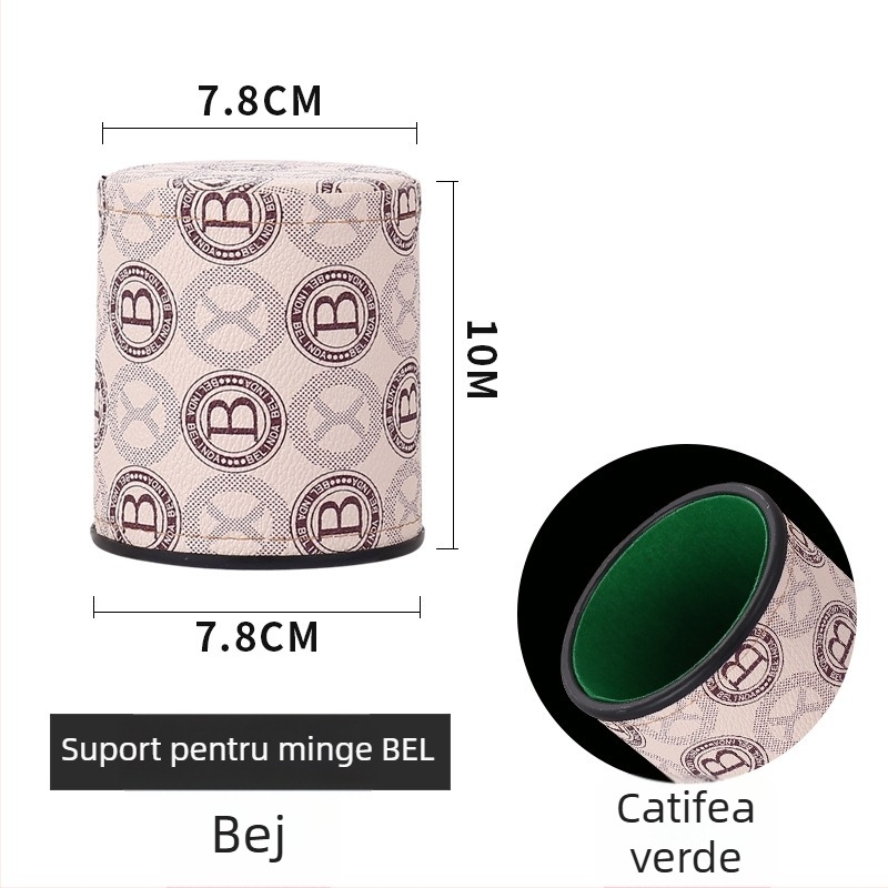 Set de cupe pentru zaruri Sensele, din PP plastic, colțuri rotunjite, personalizare disponibilă, 100 de bucăți în cutie