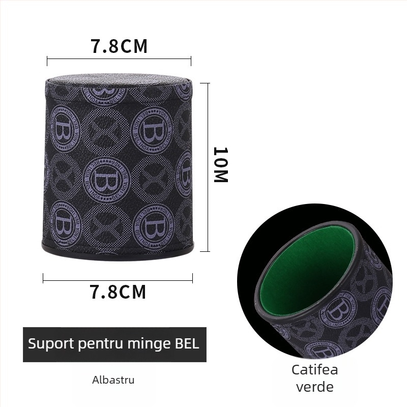 Set de cupe pentru zaruri Sensele, din PP plastic, colțuri rotunjite, personalizare disponibilă, 100 de bucăți în cutie