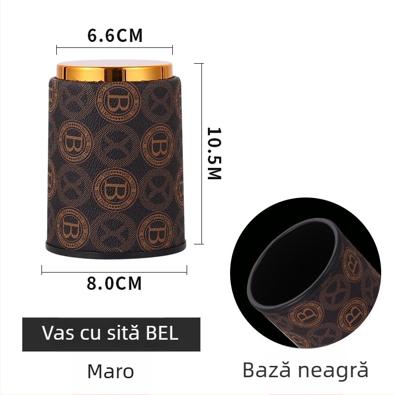 Set de cupe pentru zaruri Sensele, din PP plastic, colțuri rotunjite, personalizare disponibilă, 100 de bucăți în cutie