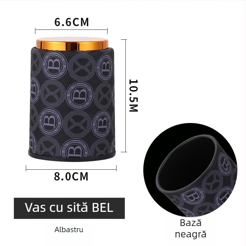 Set de cupe pentru zaruri Sensele, din PP plastic, colțuri rotunjite, personalizare disponibilă, 100 de bucăți în cutie