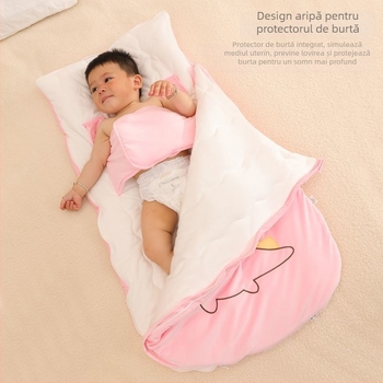 Sac de dormit pentru bebeluși / Pătură anti-kick, 100% bumbac, 3 straturi, Model aaa