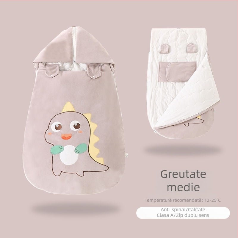 Sac de dormit pentru bebeluși / Pătură anti-kick, 100% bumbac, 3 straturi, Model aaa