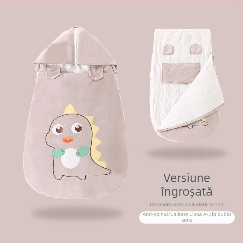 Sac de dormit pentru bebeluși / Pătură anti-kick, 100% bumbac, 3 straturi, Model aaa