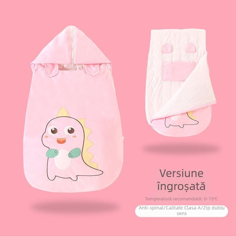Sac de dormit pentru bebeluși / Pătură anti-kick, 100% bumbac, 3 straturi, Model aaa