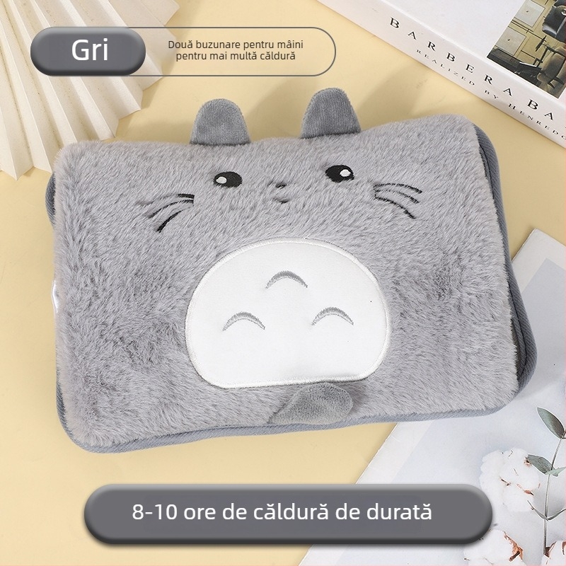 Sticlă de apă fierbinte reîncărcabilă, cu protecție la explozie – încălzire electrică, 220V, 350W, material flanel, întrerupere automată, pentru umeri, gât, talie, abdomen, picioare și mâini