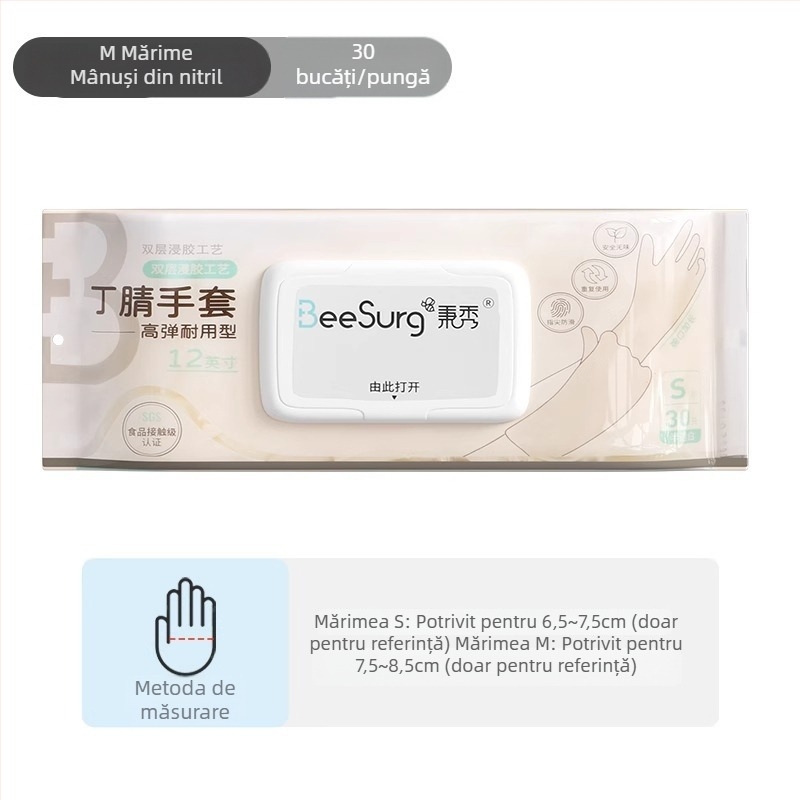 Mănuși de bucătărie din nitril, de calitate alimentară, îngroșate, impermeabile, pentru spălat vase