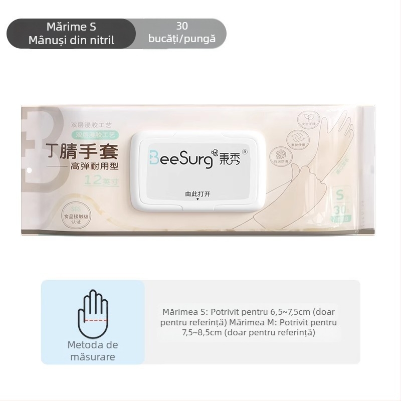 Mănuși de bucătărie din nitril, de calitate alimentară, îngroșate, impermeabile, pentru spălat vase