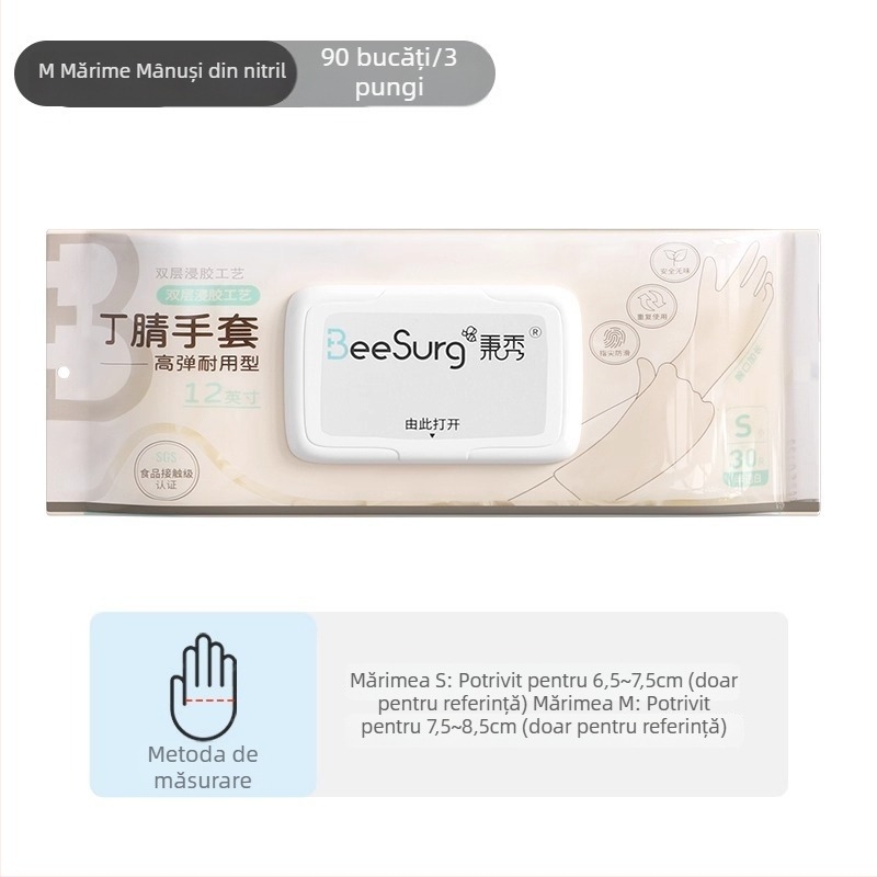 Mănuși de bucătărie din nitril, de calitate alimentară, îngroșate, impermeabile, pentru spălat vase