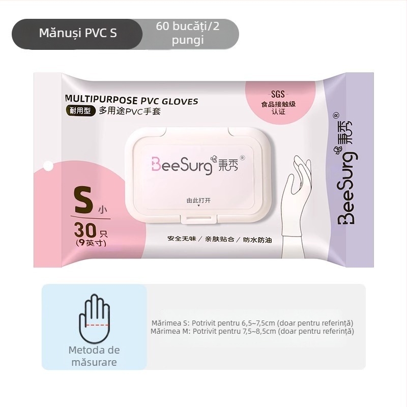 Mănuși de bucătărie din nitril, de calitate alimentară, îngroșate, impermeabile, pentru spălat vase