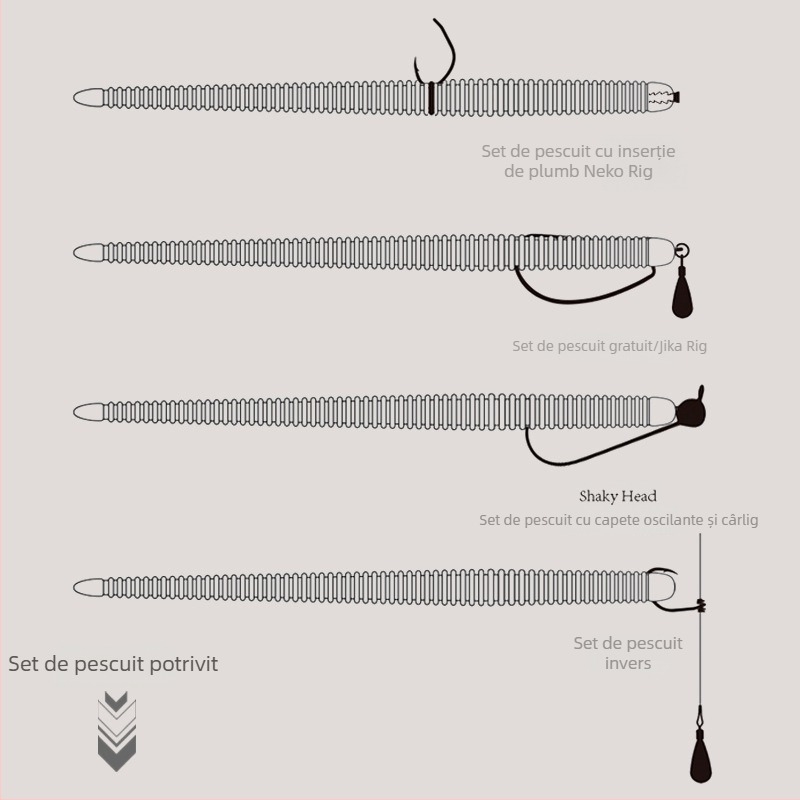 Cârlig de pescuit cu cap de plumb, fără bavă, mărimea 2,5, pentru pescuit la plajă