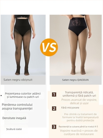 Colanți din nylon cu căptușeală de fleece, groși, cu elasticitate ridicată, model unic pentru toamnă-iarnă