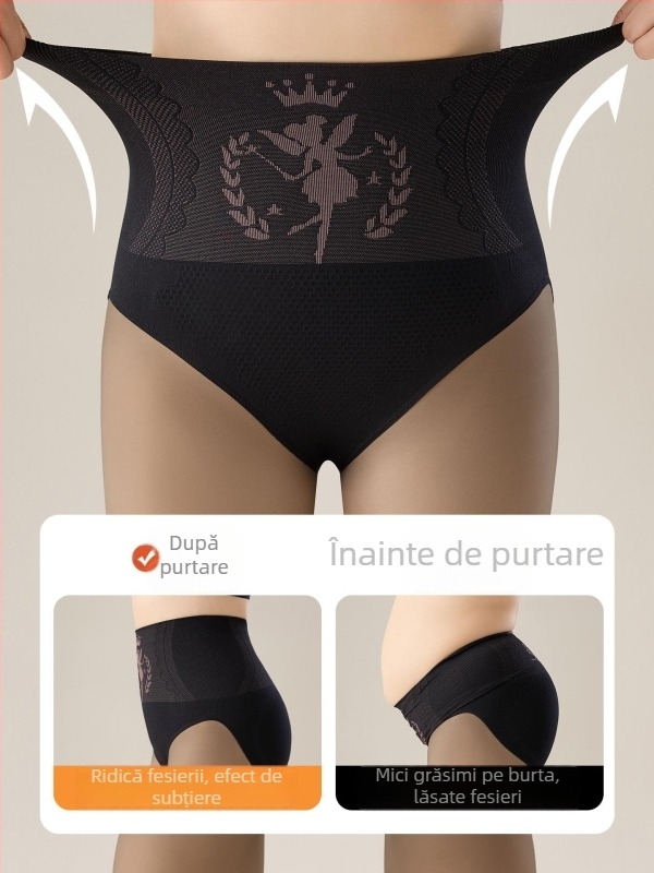 Colanți din nylon cu căptușeală de fleece, groși, cu elasticitate ridicată, model unic pentru toamnă-iarnă