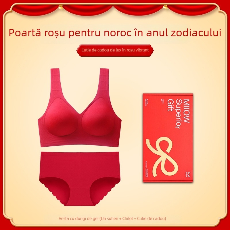 Sutien fără fir, cupe 3/4, cupă modelată subțire, bretele fixe duble, fără închidere pe spate