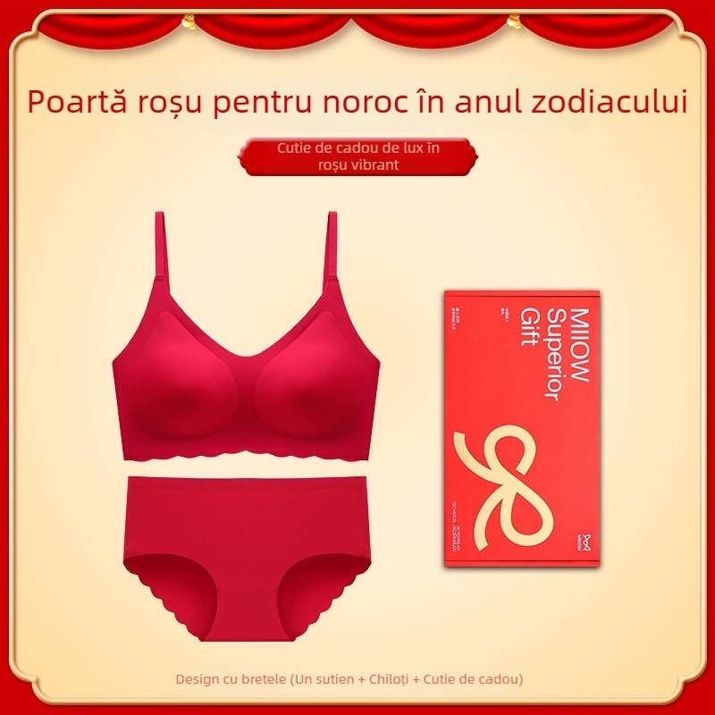 Sutien fără fir, cupe 3/4, cupă modelată subțire, bretele fixe duble, fără închidere pe spate