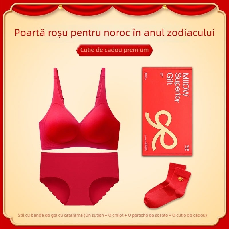 Sutien fără fir, cupe 3/4, cupă modelată subțire, bretele fixe duble, fără închidere pe spate