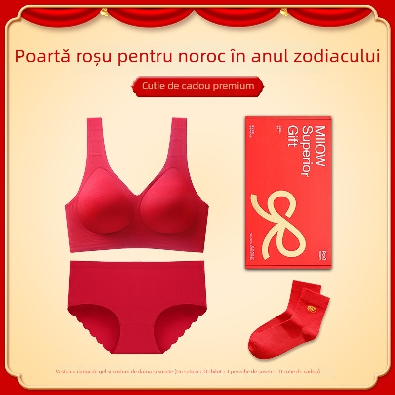 Sutien fără fir, cupe 3/4, cupă modelată subțire, bretele fixe duble, fără închidere pe spate