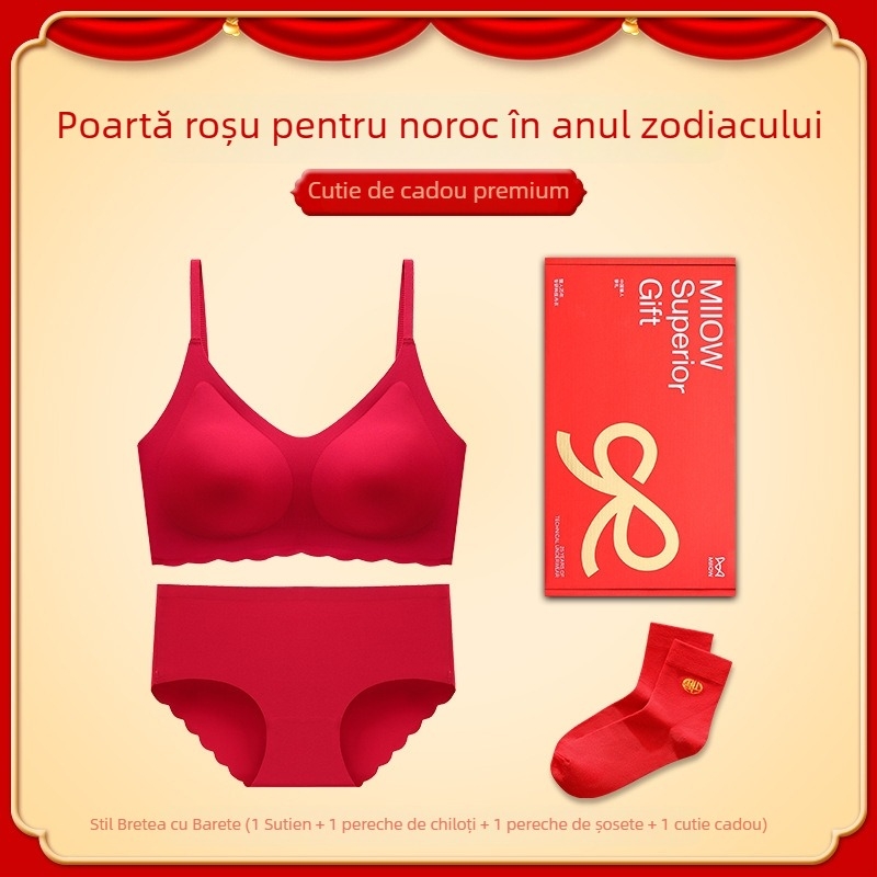 Sutien fără fir, cupe 3/4, cupă modelată subțire, bretele fixe duble, fără închidere pe spate