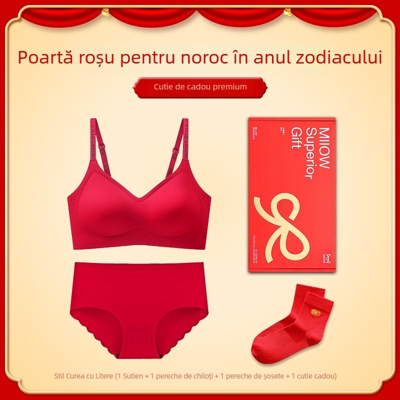 Sutien fără fir, cupe 3/4, cupă modelată subțire, bretele fixe duble, fără închidere pe spate