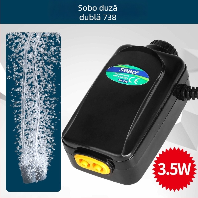 Songbao Pompă de Oxigen pentru Acvariu, Extrem de Silențioasă, pentru Uz Casnic